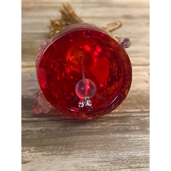 Vintage Waterford Crystal Ornament Lot – Nativity Arch, Ruby Angel, Christmas Tr - Picture 7 of 13